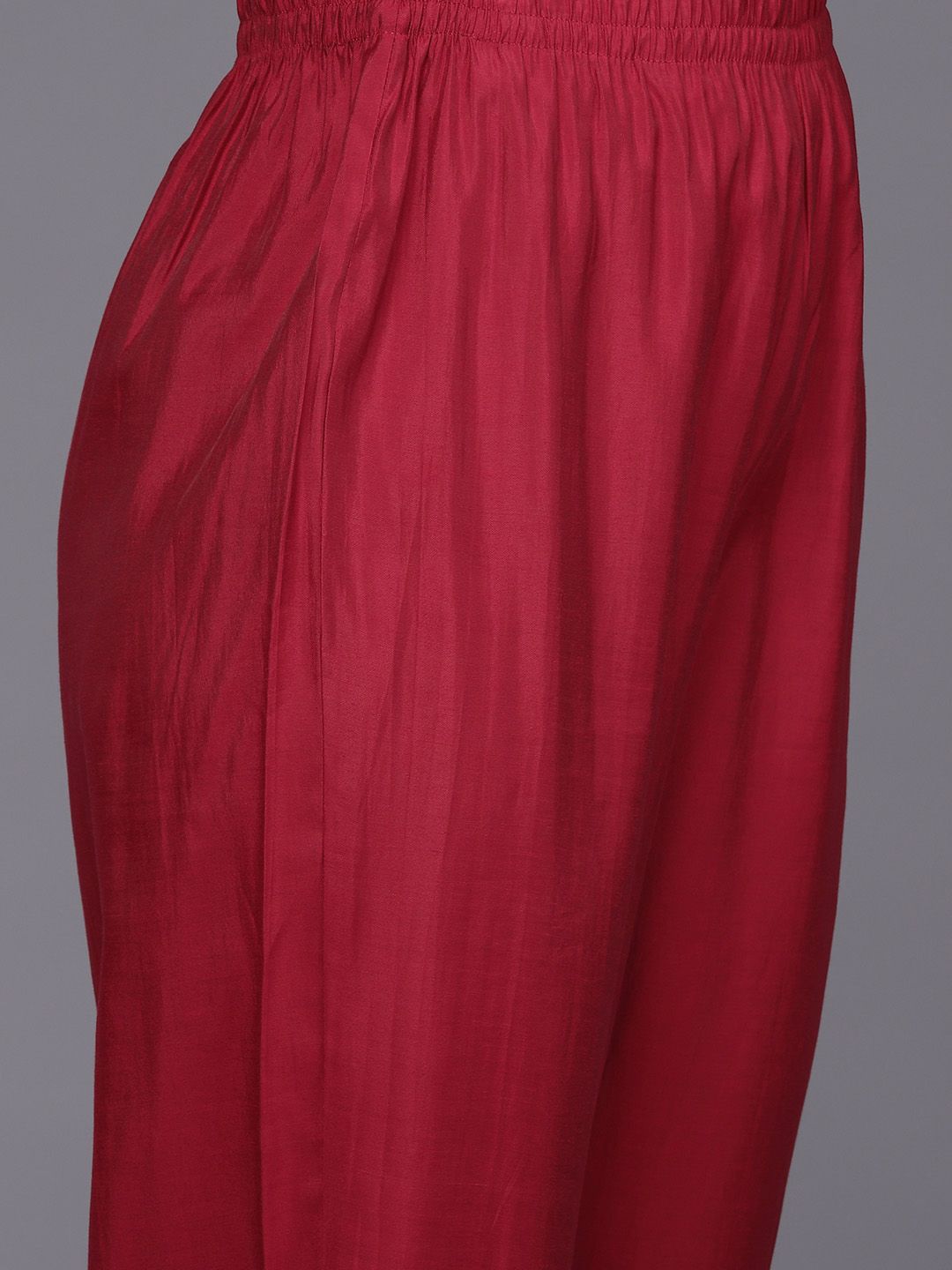 Indo Era Women Floral Yoke Design Panelled Thread Work Kurta with Trousers & Dupatta - Distacart