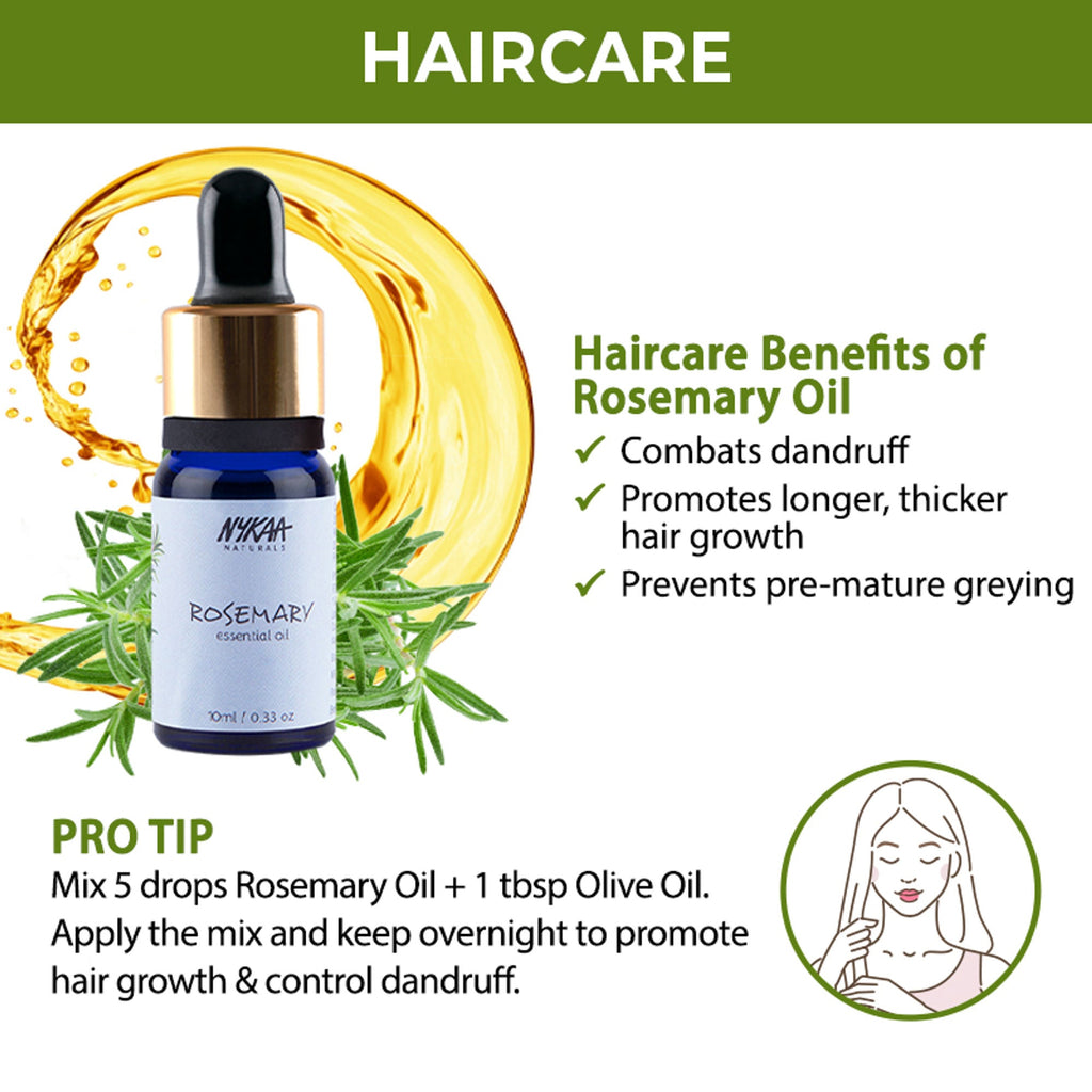 Nykaa Naturals Bestseller Rosemary Essential Oil For Hair Growth & Nourishing Scalp - 100% Natural