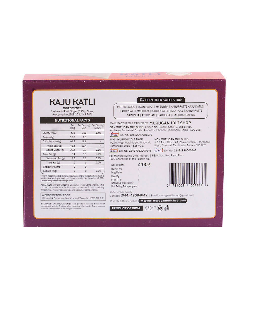 4 KAJU KATLI