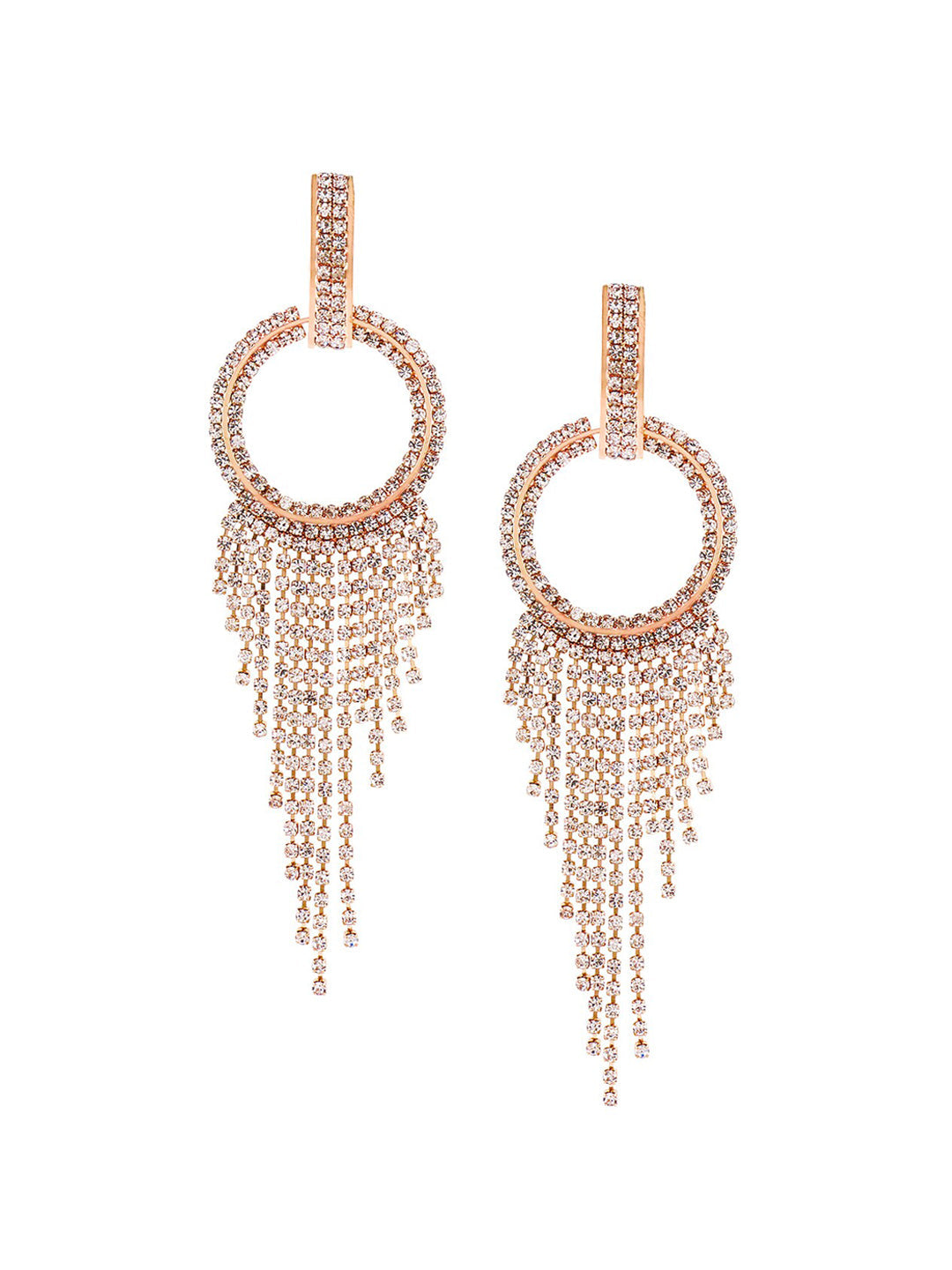 Yellow Chimes Gold-Toned Contemporary Drop Earrings - Distacart