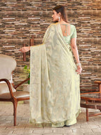 Tikhi Imli Embellished Jacquard Satin Ready to Wear Saree - Distacart