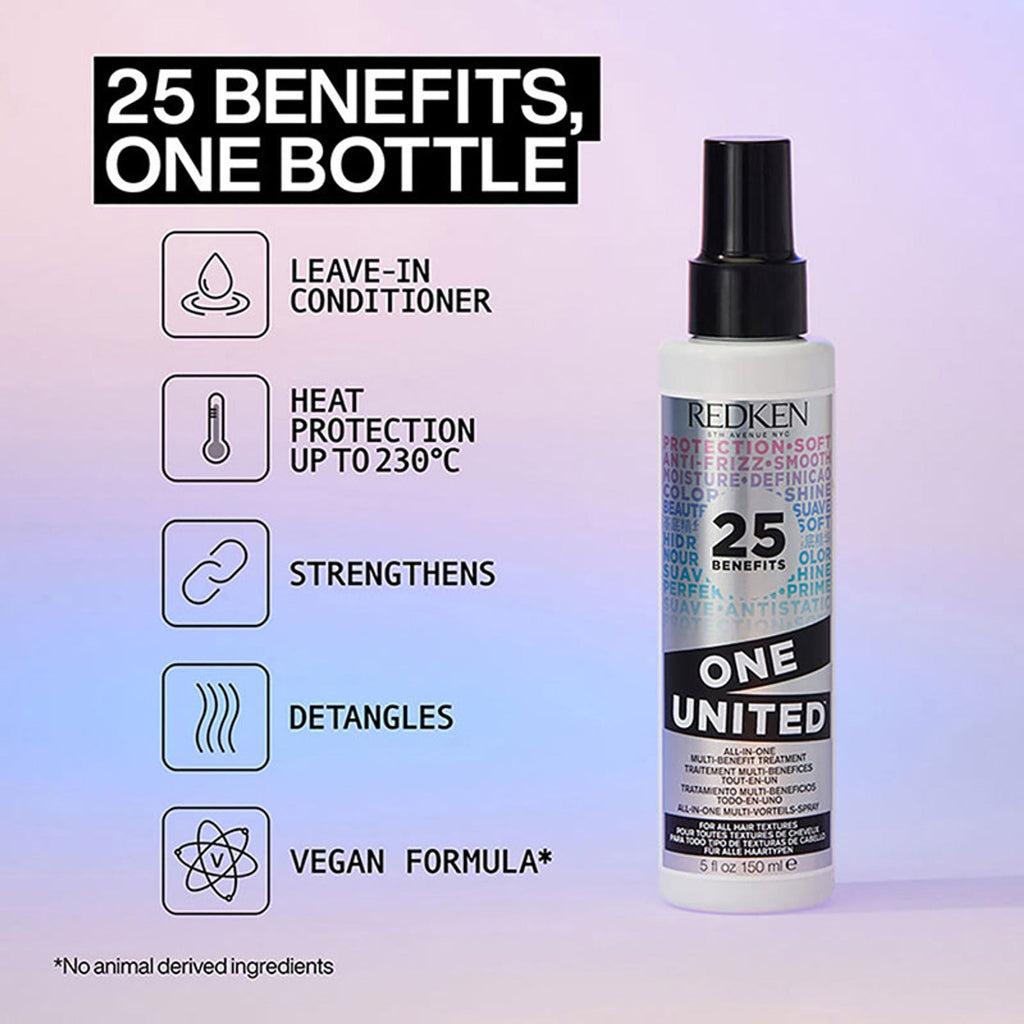 Redken One United Multi Benefit Leave-In Treatment, Hair Serum, For Daily Use