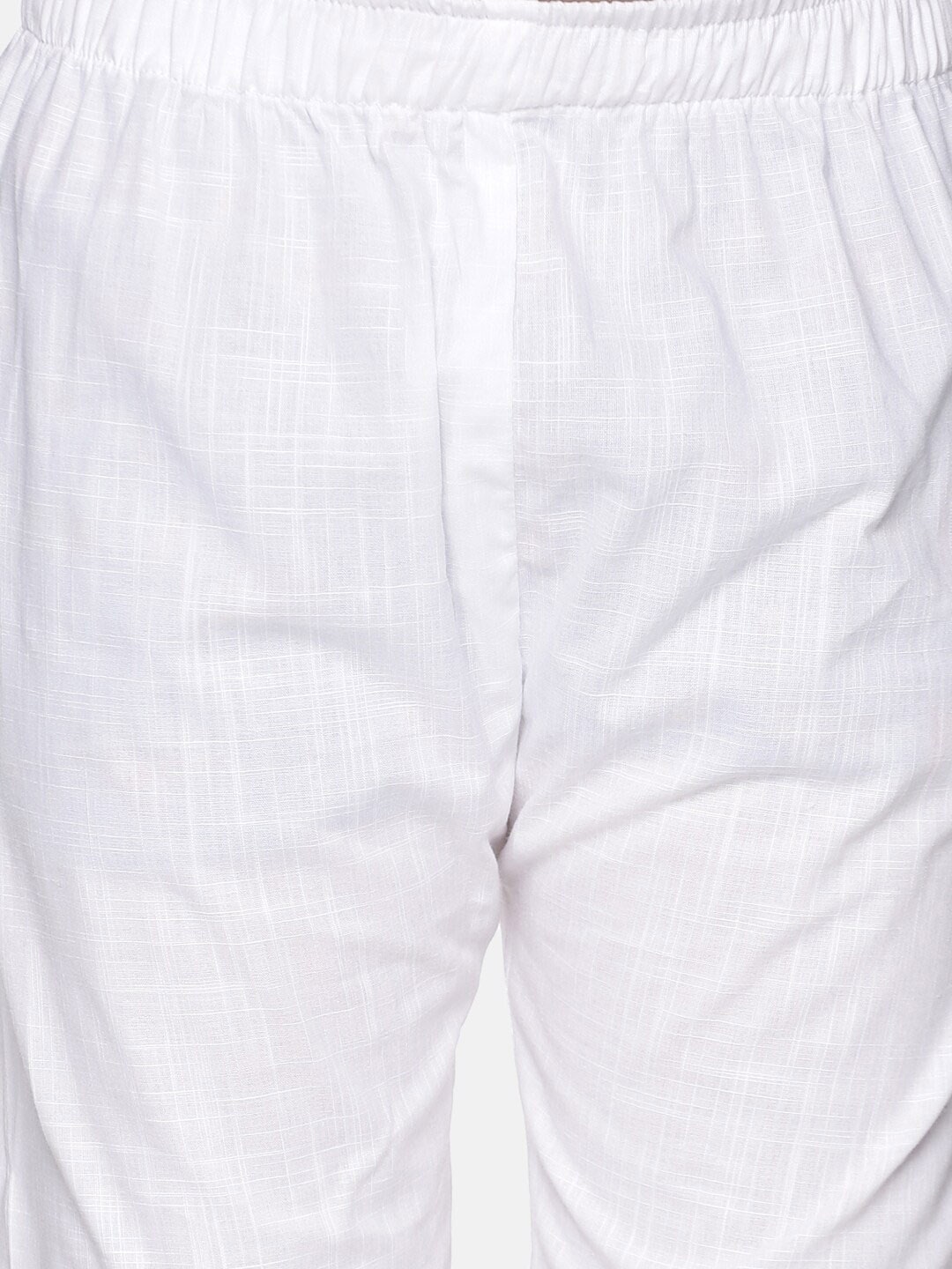 Sethukrishna Boys Gold-Coloured & White Kurta with Pyjamas