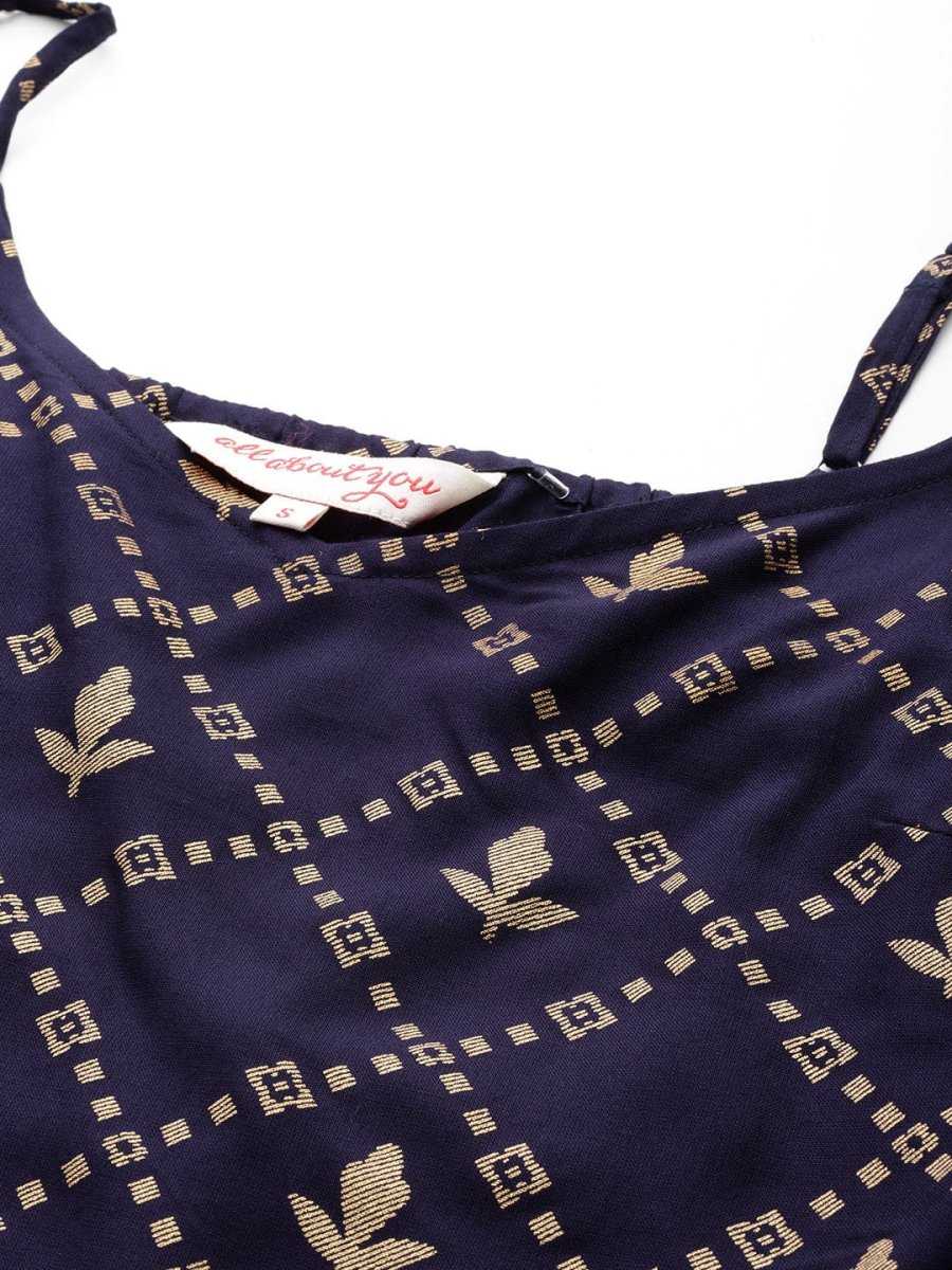 All About You Foil Printed Regular Kurta with Palazzos