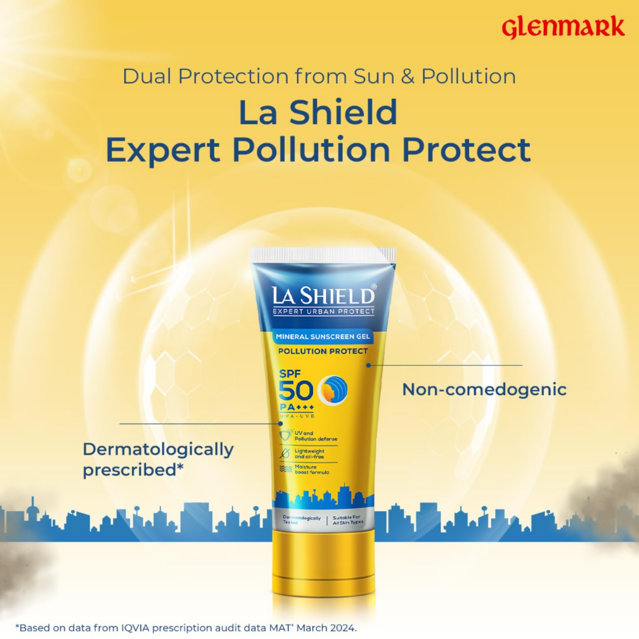 La Shield Pollution Protect SPF 50 Mineral Sunscreen Gel - Distacart