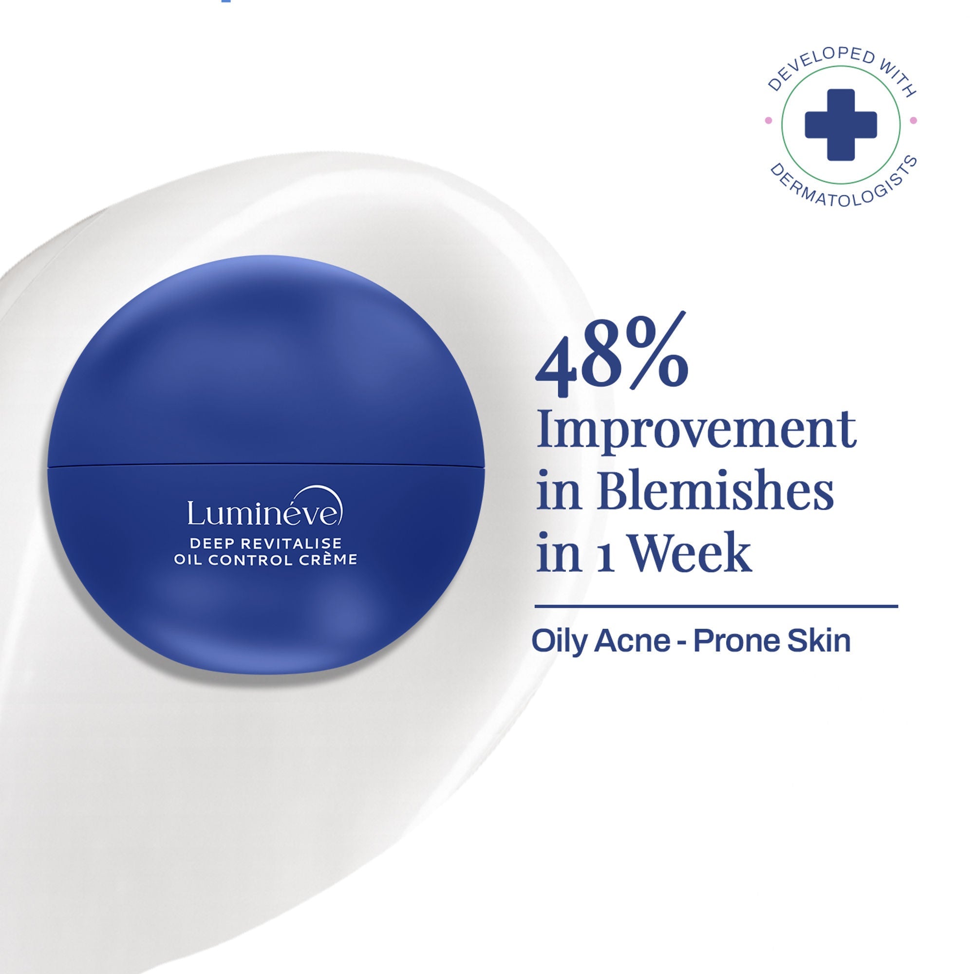 Lumineve Lightweight Moisturizer for Oily & Acne Prone Skin with Niacinamide for Hydrating Skin