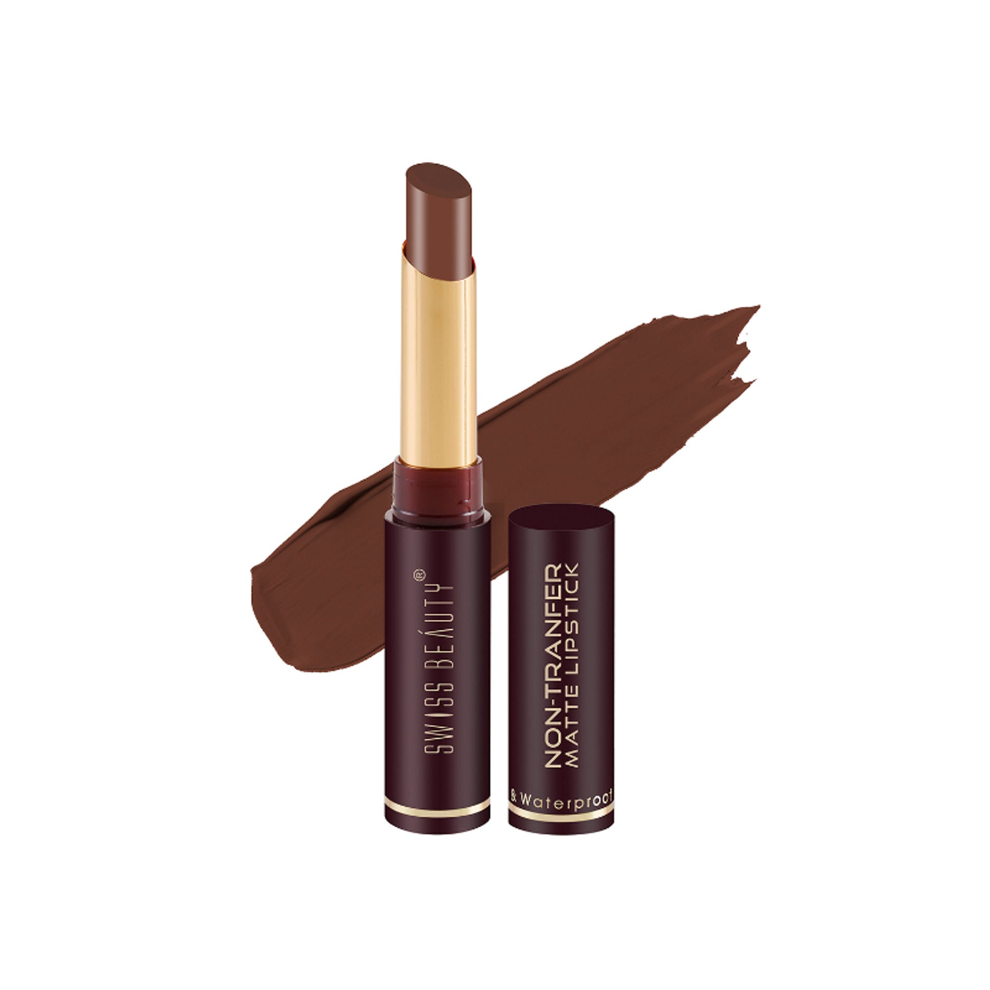 Swiss Beauty Non-Transfer Matte Lipstick - 18 Coffee