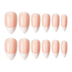 shills professional reusable press on nails french almond spn745