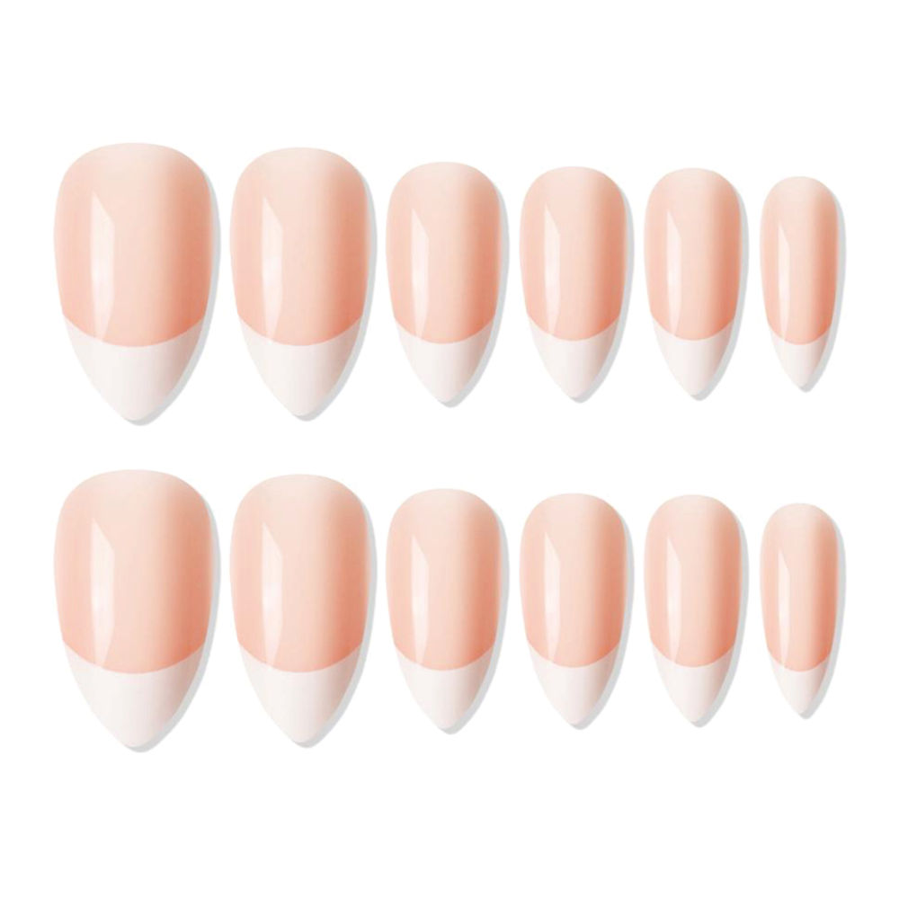 shills professional reusable press on nails french almond spn745