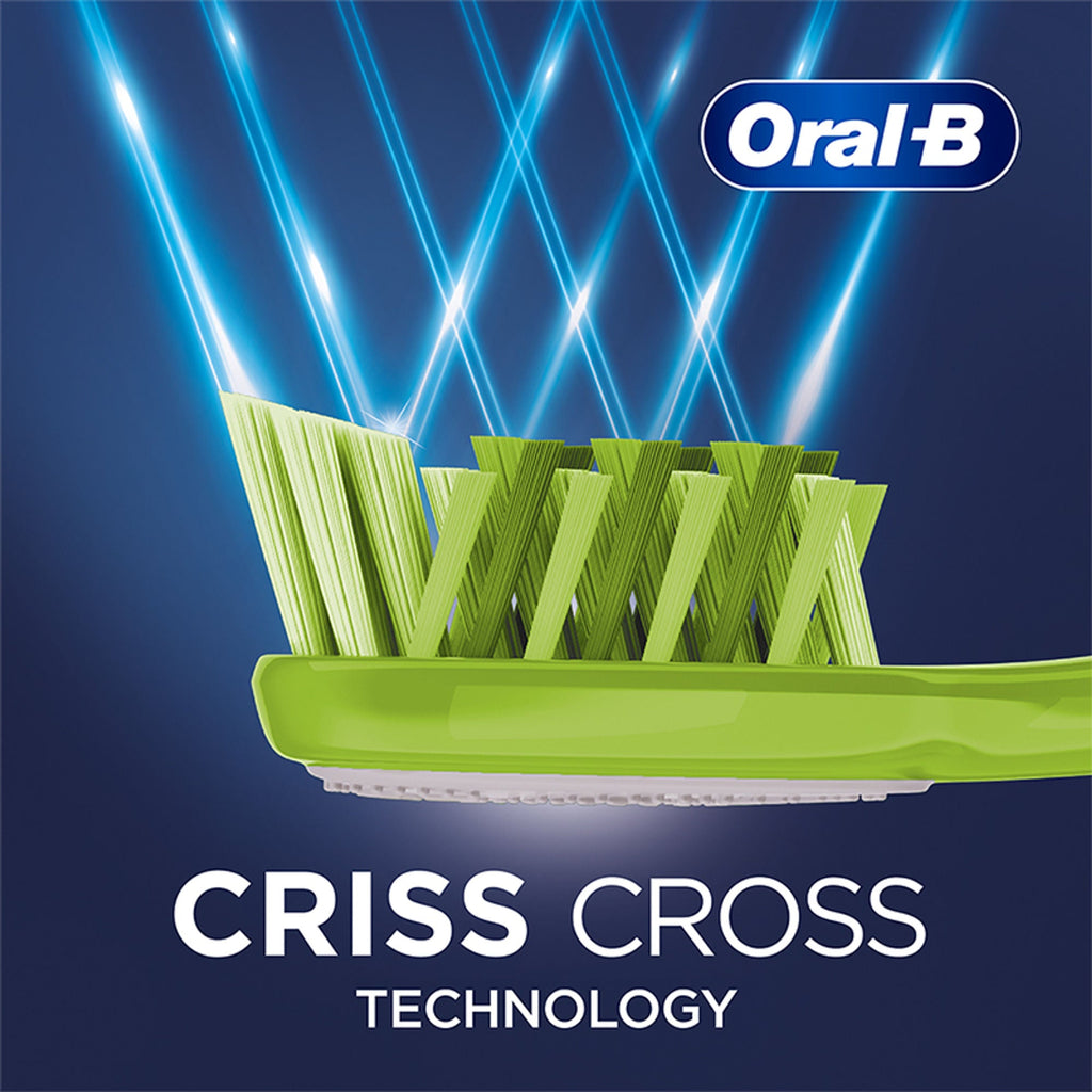 Oral-B Criss Cross Toothbrush with Neem Extract - Medium (Buy 2 Get 2 Free)