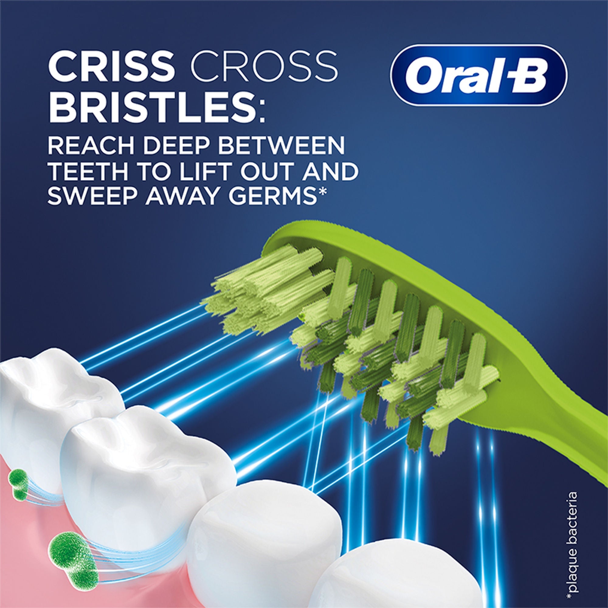 Oral-B Criss Cross Toothbrush with Neem Extract - Medium (Buy 2 Get 2 Free)