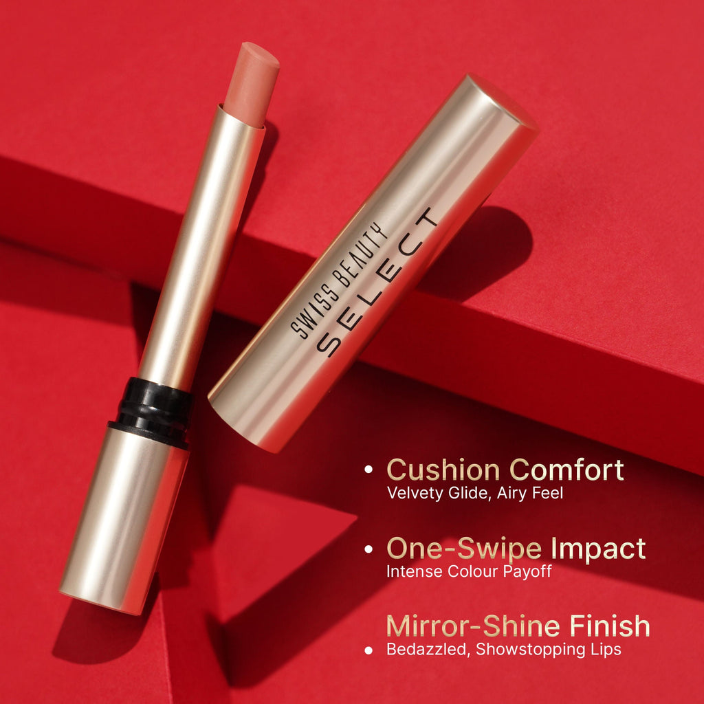Swiss Beauty Select High On Shine Lipstick - 6 Admirer Plum - Distacart
