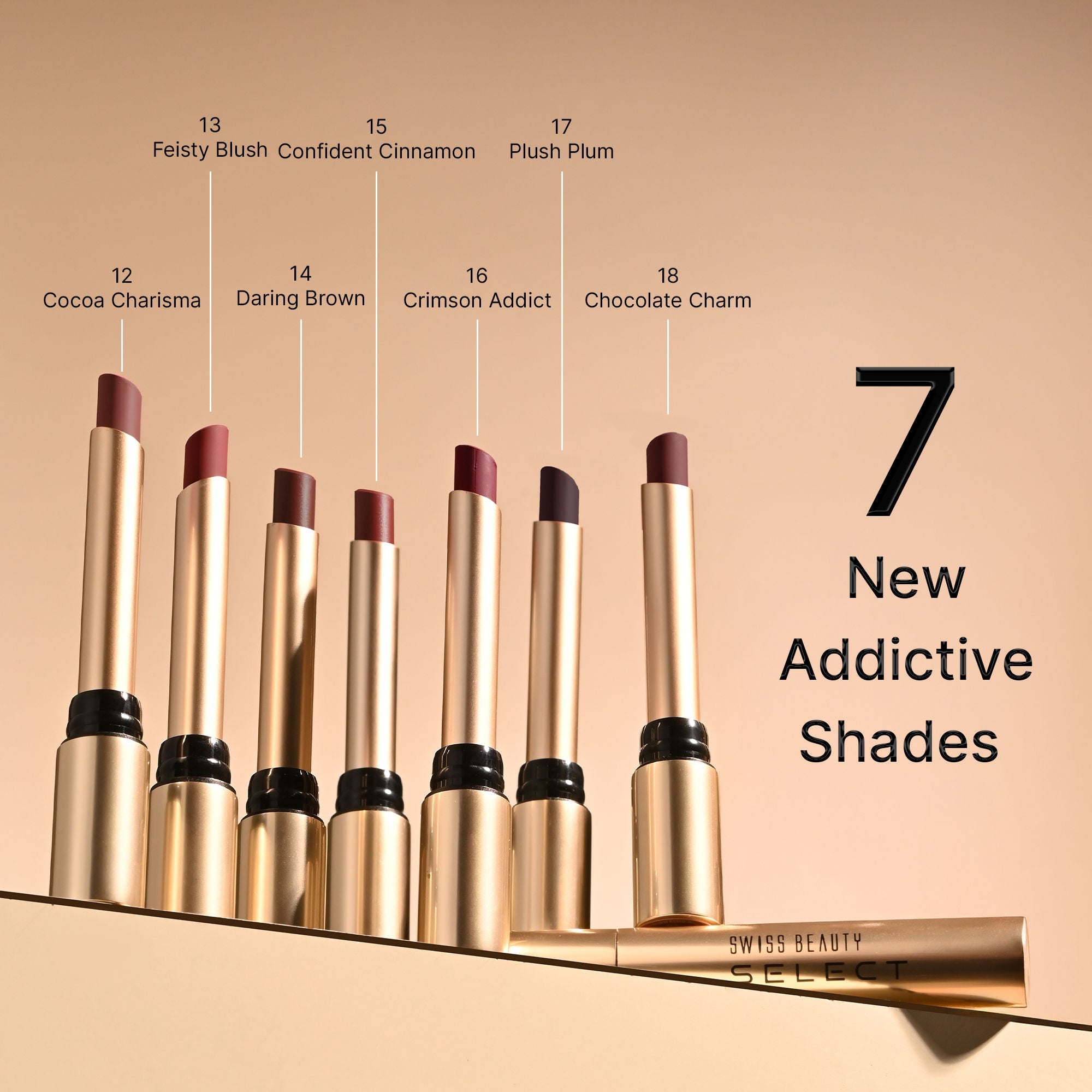 Swiss Beauty Select High On Shine Lipstick - 6 Admirer Plum - Distacart