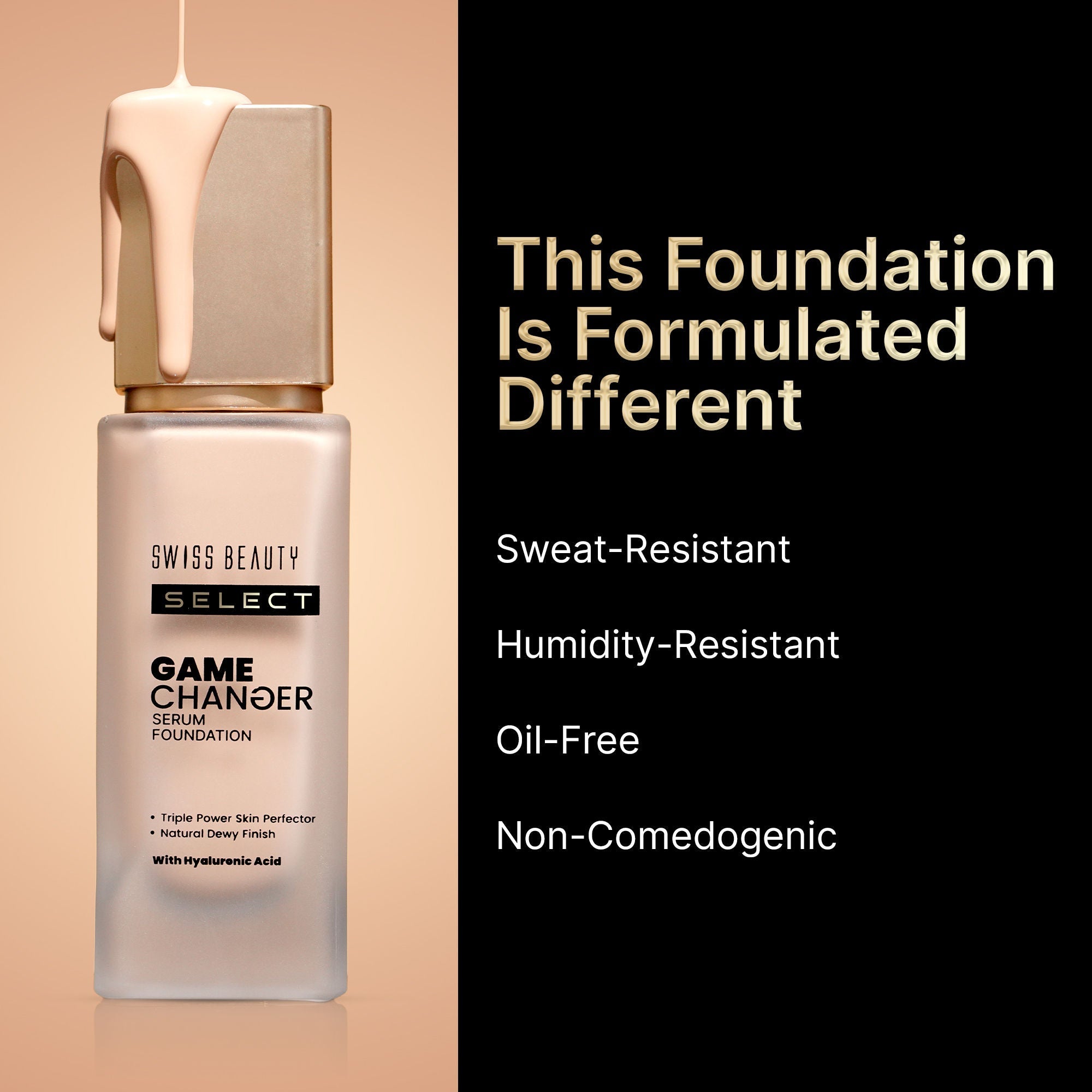Swiss Beauty Select Game Changer Serum Foundation - Creamy Vanilla - Distacart