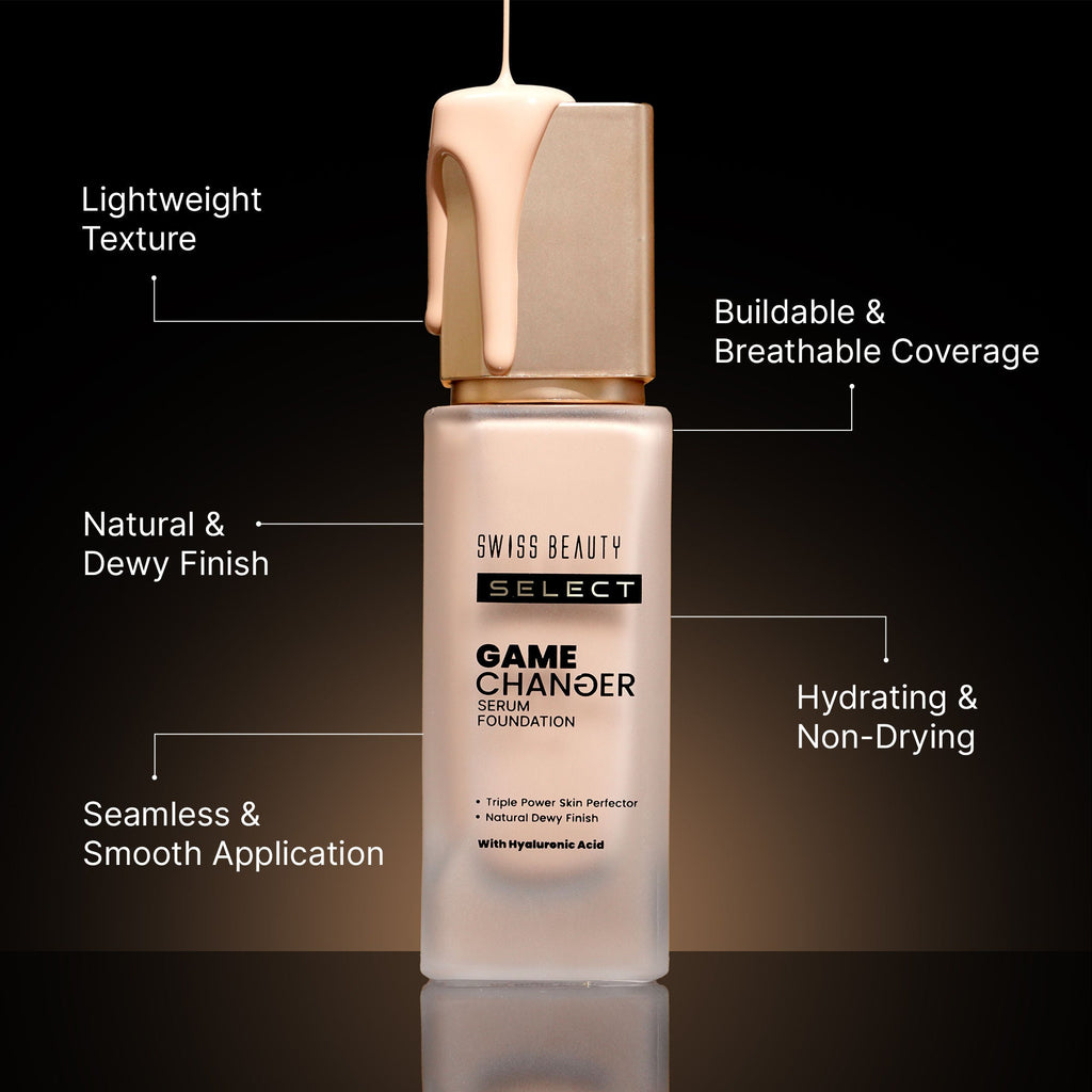 Swiss Beauty Select Game Changer Serum Foundation - Nude Creme - Distacart