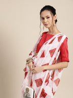 Saree Mall Bandhani Poly Chiffon Saree - Distacart