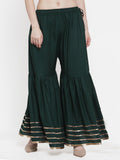 TAG 7 Women Flared Ethnic Palazzos
