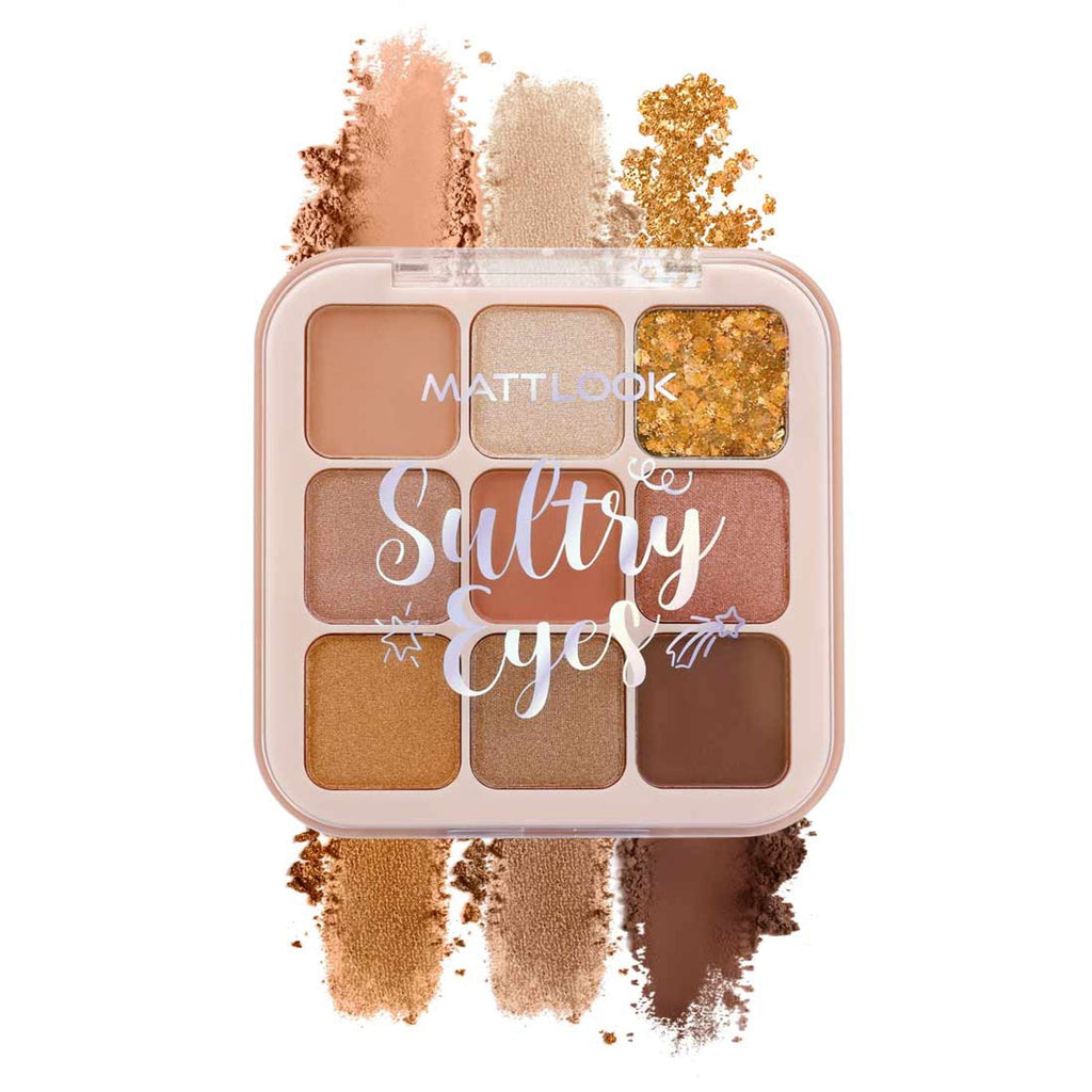 Matt Look Sultry Eyes Highly Pigmented Blendable Long Lasting Eyeshadow Palette - 01 Carnival Fest