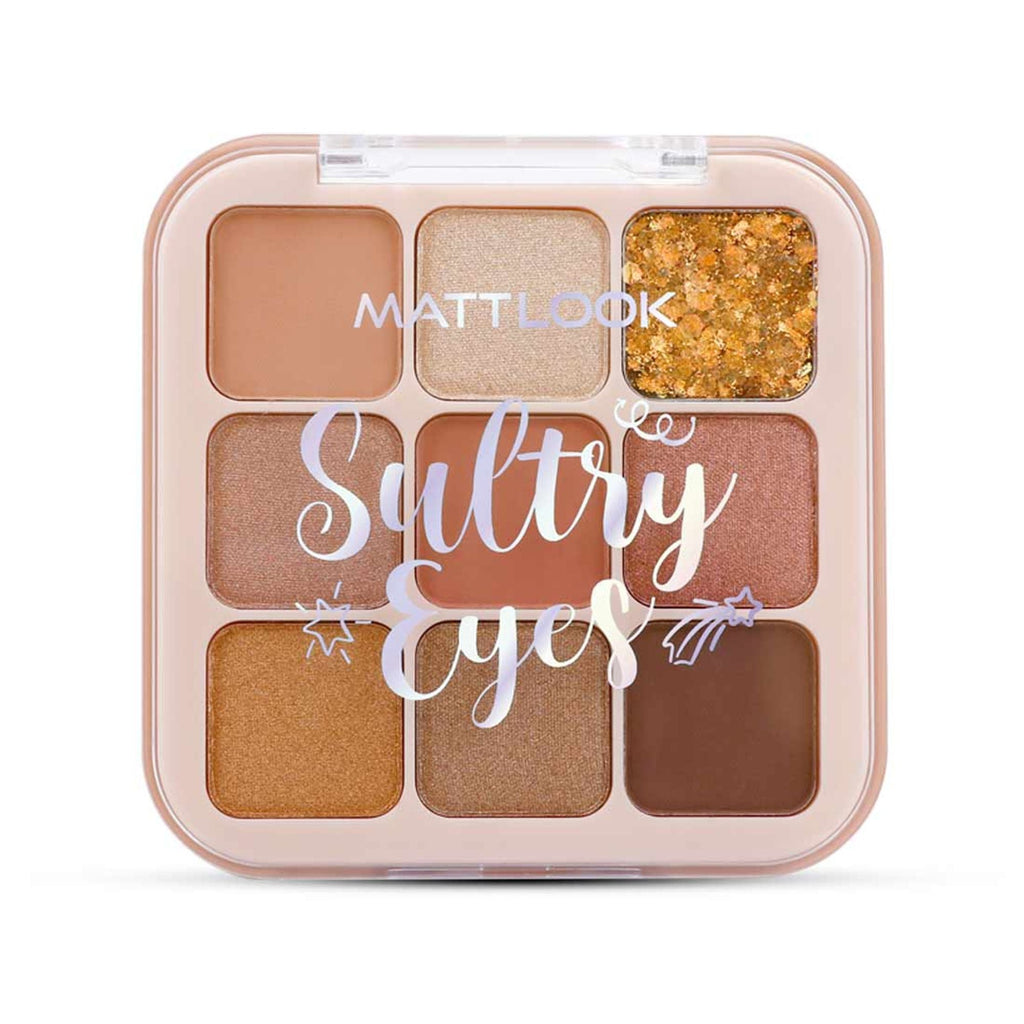 Matt Look Sultry Eyes Highly Pigmented Blendable Long Lasting Eyeshadow Palette - 01 Carnival Fest