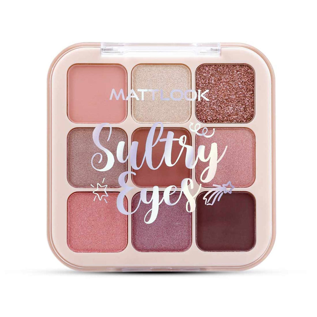 Matt Look Sultry Eyes Highly Pigmented Blendable Long Lasting Eyeshadow Palette - 02 Holiday Wine