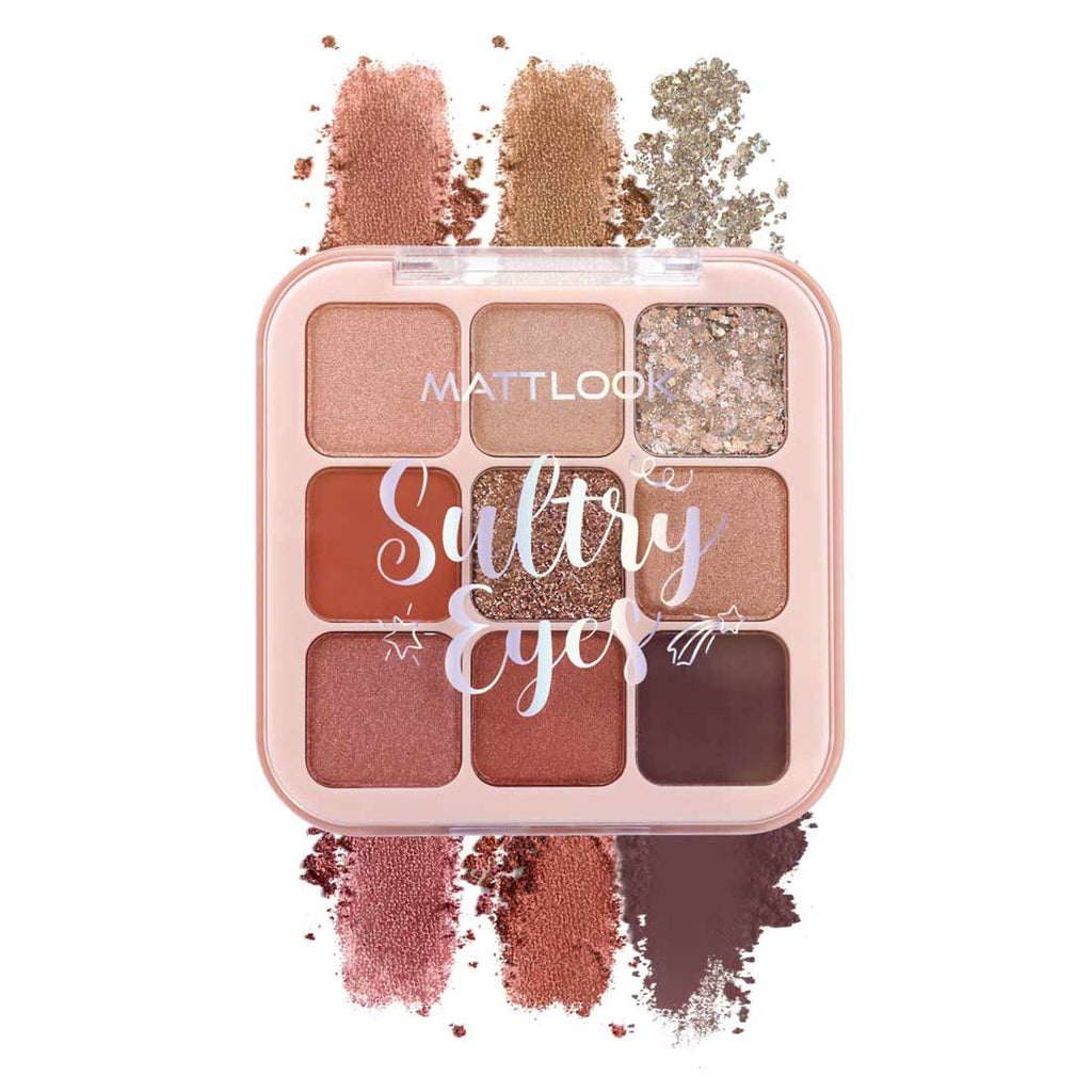 Matt Look Sultry Eyes Highly Pigmented Blendable Long Lasting Eyeshadow Palette - 03 Sundowner