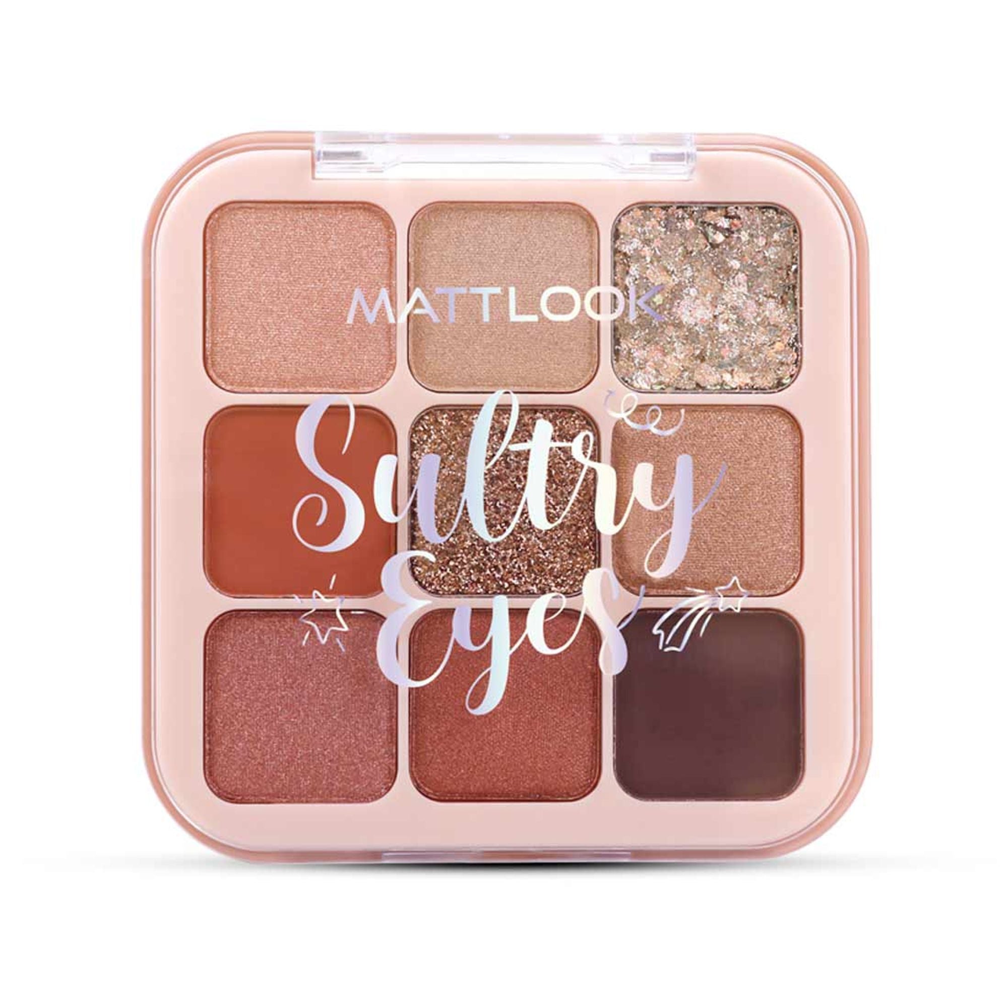 Matt Look Sultry Eyes Highly Pigmented Blendable Long Lasting Eyeshadow Palette - 03 Sundowner