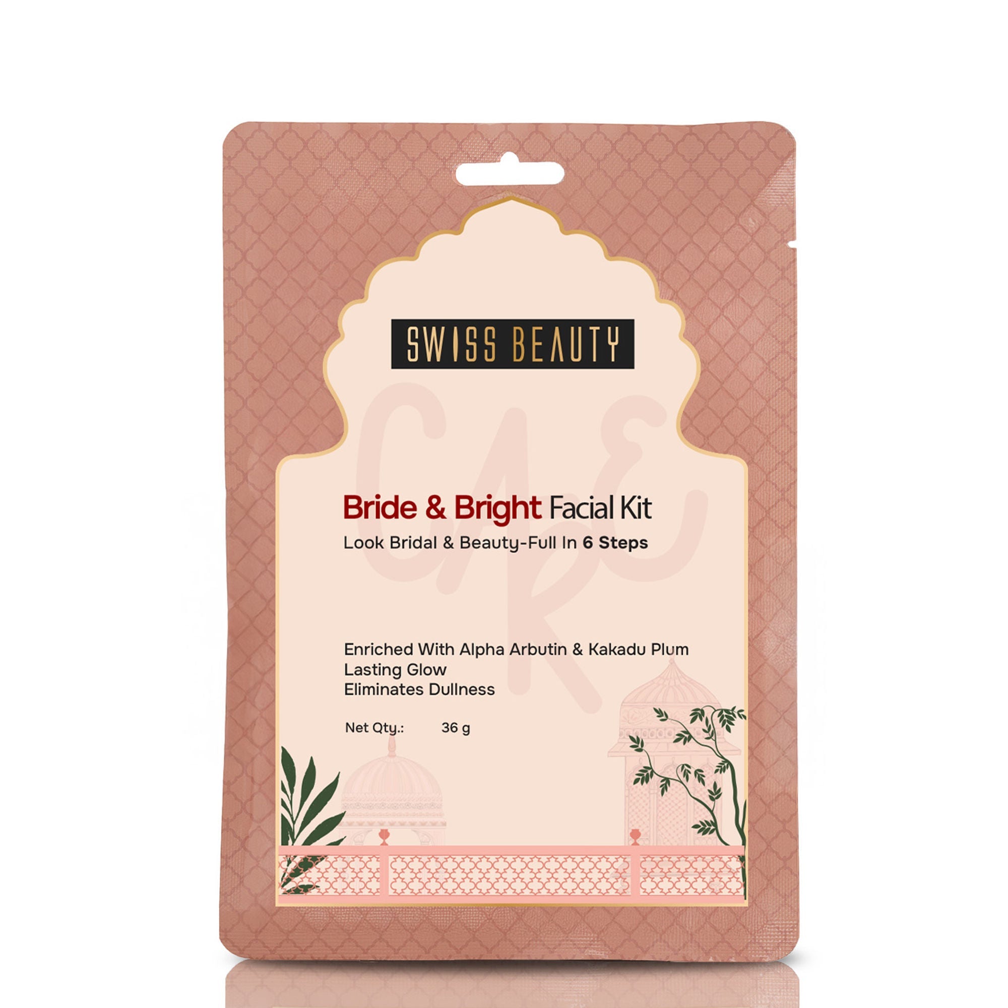 Swiss Beauty Care Bride & Bright Facial Kit With Alpha Arbutin ,Kakadu Plum 6 Steps For Bridal Glow