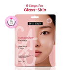 Swiss Beauty Care Korean Glow Facial Kit With Kakadu Plum & Rice, 6-Steps For Glass-Skin - Distacart