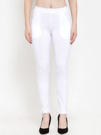 TAG 7 Women Pack Of 2 Solid Ankle-Length Straight-Fit Leggings