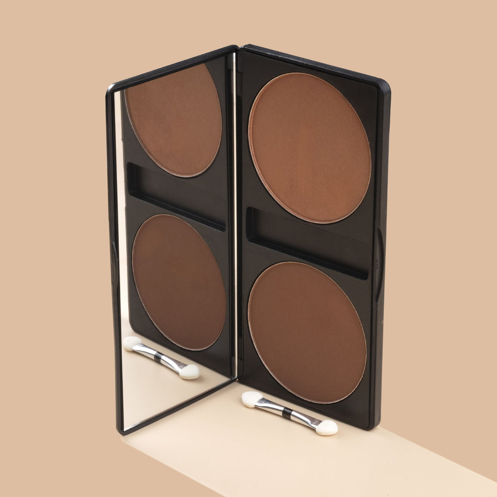 PAC Studio Terracotta Bronzing Powder - Luminous Matte Contour Shades, Sheer Natural Looking Coverage