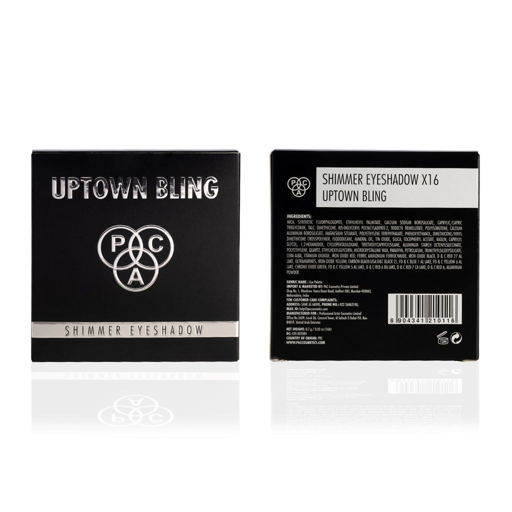 PAC Studio Shimmer Eyeshadow X16 - Uptown Bling