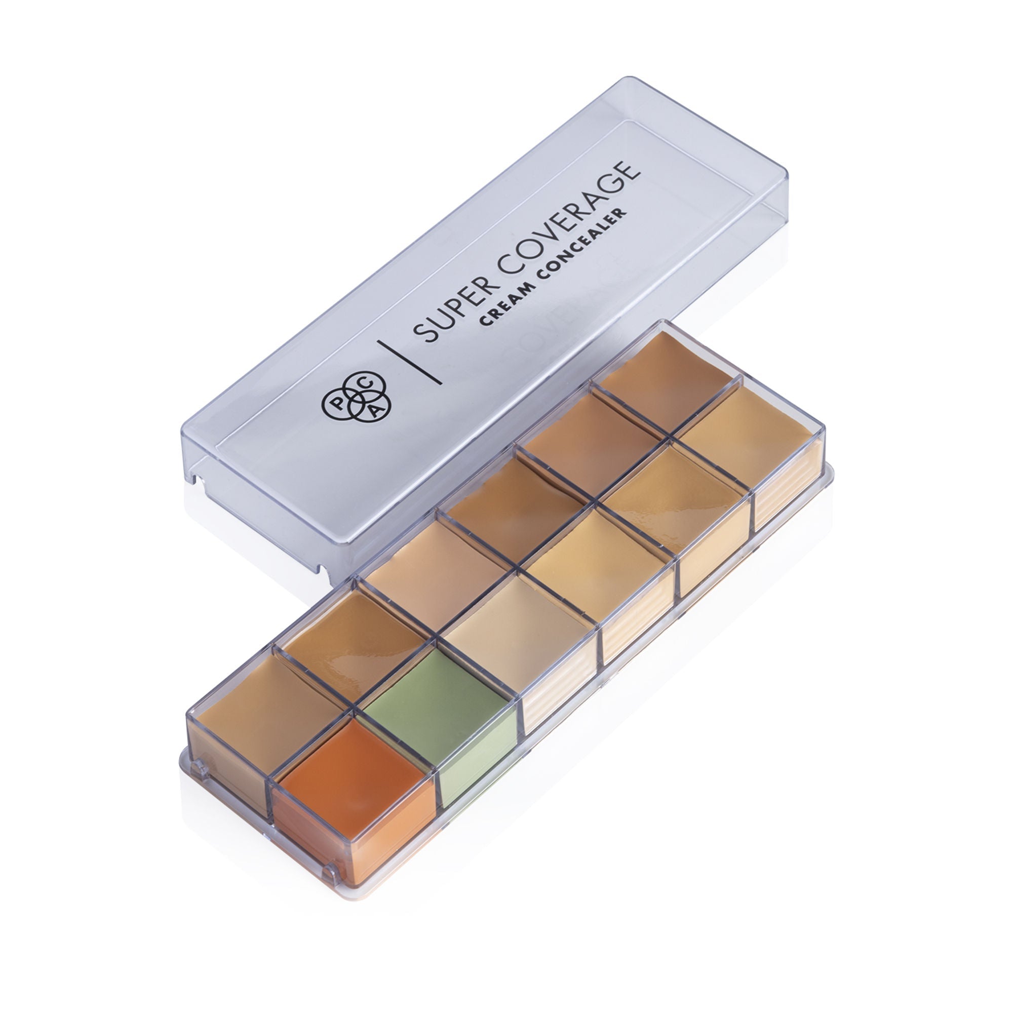 PAC Studio Super Coverage Cream Concealer Palette X12 - Creamy Blendable Formula, Longlasting Full Coverage
