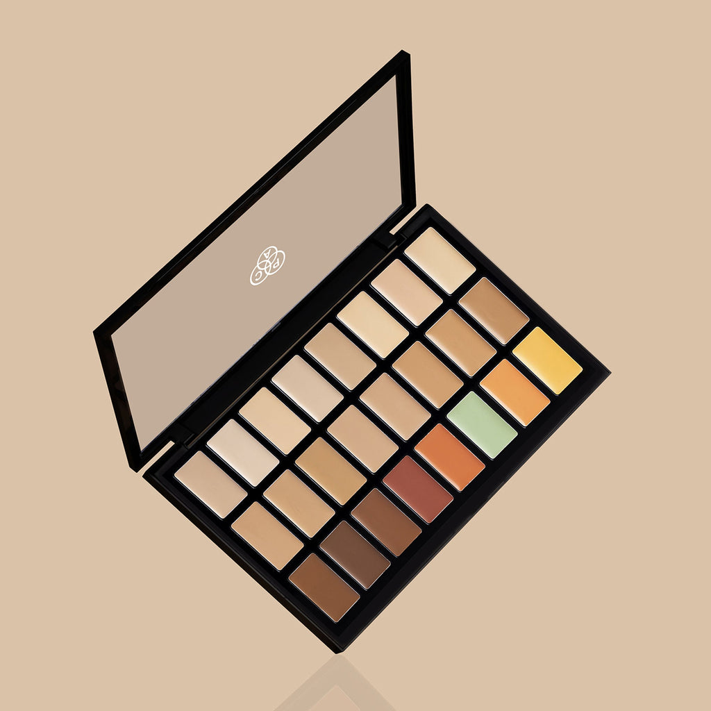 PAC Studio Concealer Vault Palette - All in One MUA Palette, Buildable Coverage for every Skin Tone