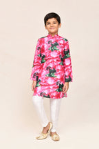 Joban Fashion Cotton Pink Kurta With Straight Fit Pant