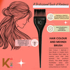 KINDED Multipurpose Black Hair Color and Mehndi Brush Set of 2
