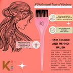 KINDED Multipurpose Pink Hair Color and Mehndi Brush Set of 2