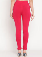 TAG 7 Women Magenta & Blue Pack of 2 Straight Fit Ankle-Length Leggings