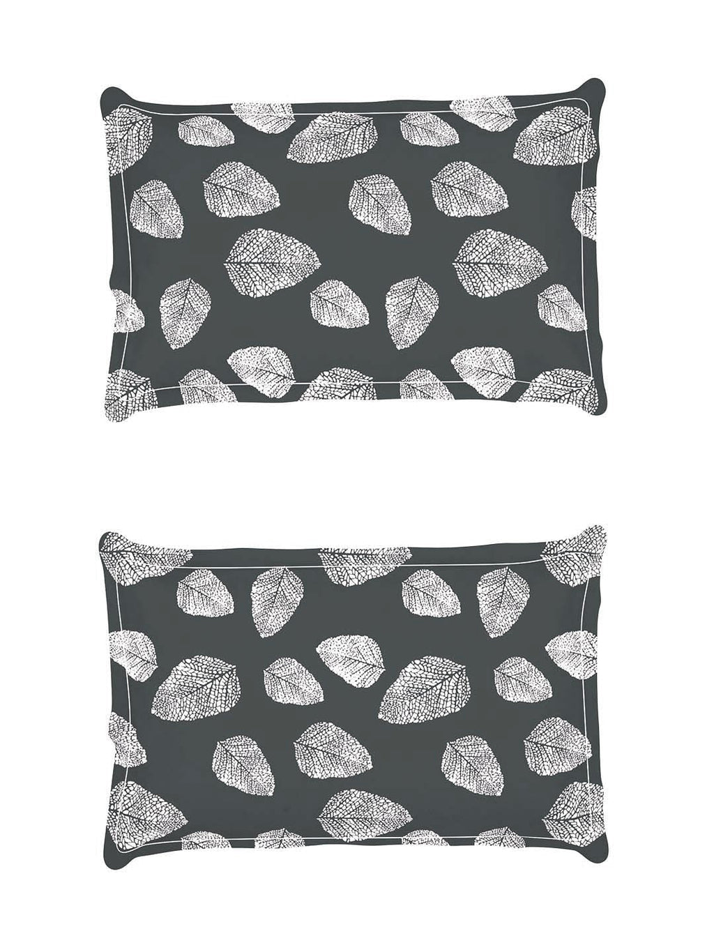 Story@home Arena Grey & White Floral Printed 180 TC Bedsheet & Pillow Covers - Distacart