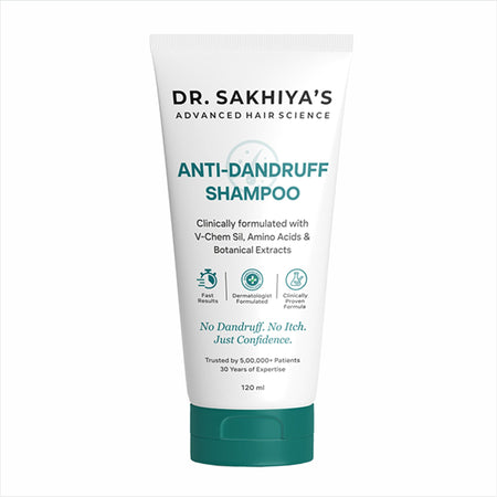 Dr.Sakhiya Anti-Dandruff Shampoo, Itchy Scalp Relief For Men & Women
