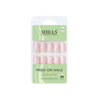 shills professional reusable press on nails almond spn688