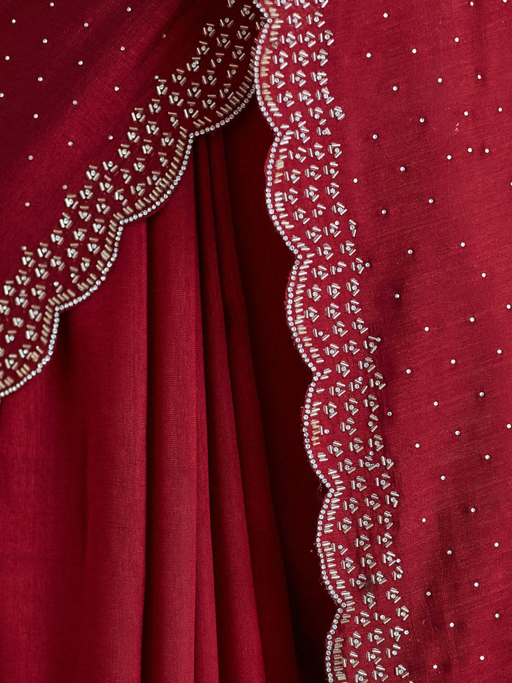 kasee Embellished Beads and Stones Silk Blend Saree - Distacart