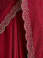 kasee Embellished Beads and Stones Silk Blend Saree - Distacart
