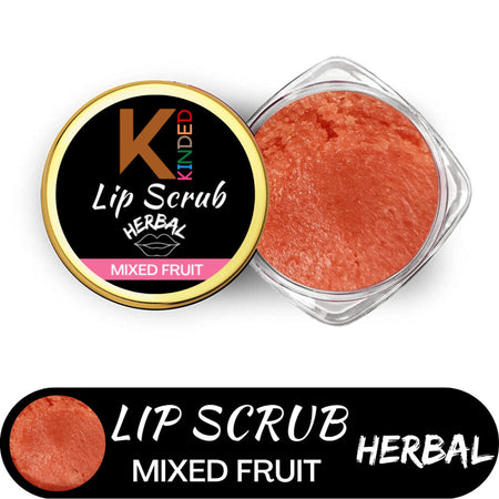 KINDED Lip Sugar Scrub Herbal Exfoliator - Mixed Fruit