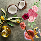 KINDED Lip Sugar Scrub Herbal Exfoliator - Rose