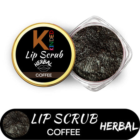 KINDED Lip Sugar Scrub Herbal Exfoliator - Coffee