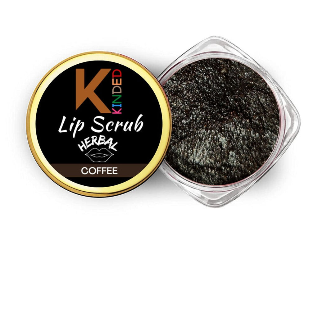 KINDED Lip Sugar Scrub Herbal Exfoliator - Coffee