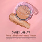 Swiss Beauty Prime & Fine Matte Pressed Powder - 1 Classic Ivory - Distacart