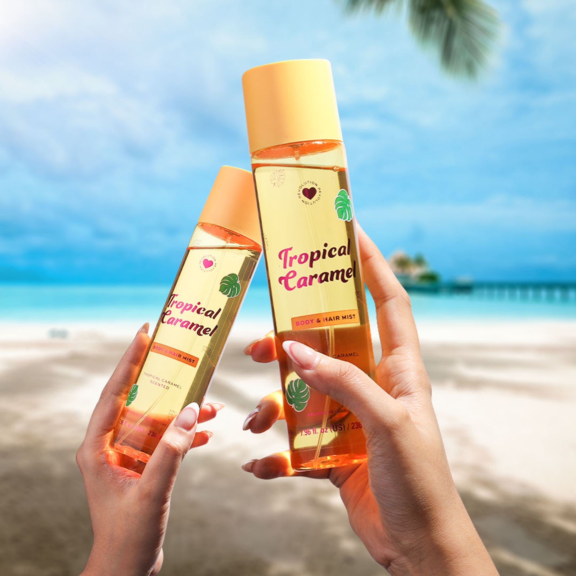 Makeup Revolution Tropical Caramel Hair And Body Mist - Distacart