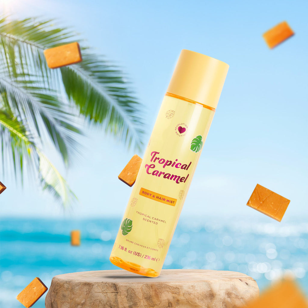 Makeup Revolution Tropical Caramel Hair And Body Mist - Distacart