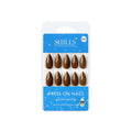shills professional reusable press on nails almond spn605